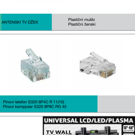 Pinovi telefon S320 6P4C R 11(10)